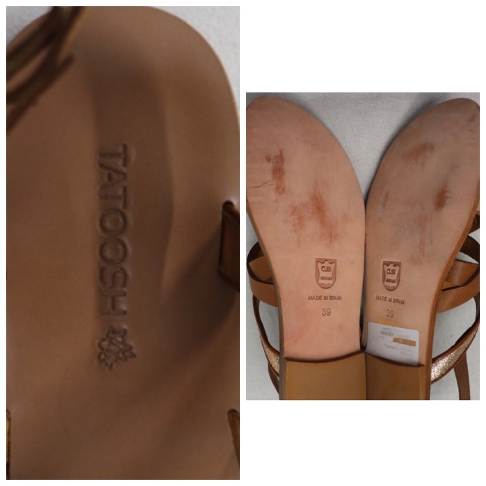 🏆HP🏆 Sz 39 Tatoosh Flat Brown Sandals - Picture 6 of 8